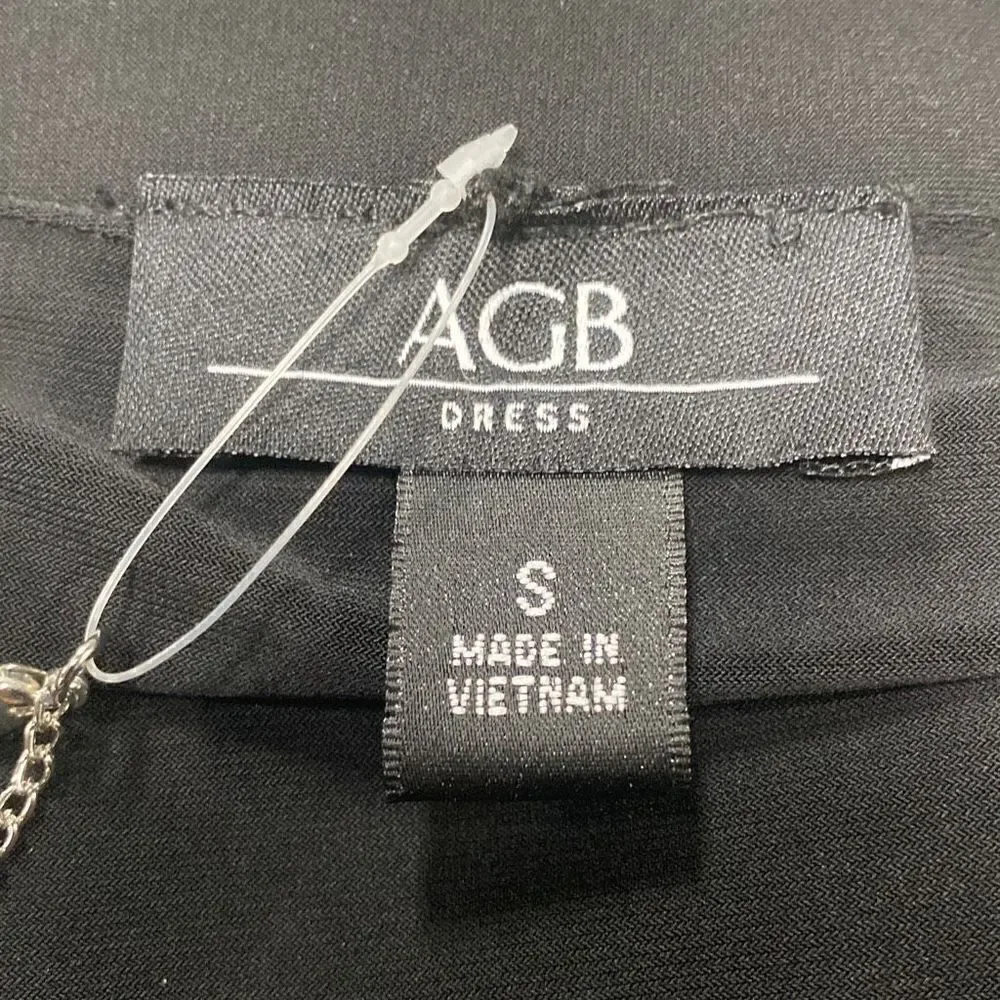 AGB Black Baby Doll Dress Size Small NWT